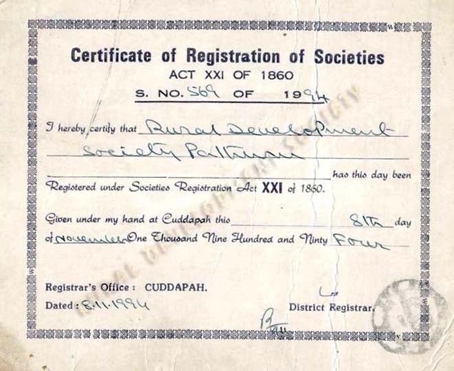 registration certificate